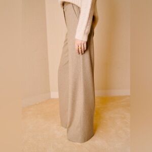 NWT Sezane Matheo trousers, mottled beige size 42 ( US 10)